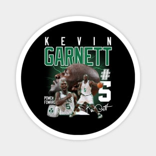 Kevin Garnett The Big Ticket Basketball Signature Vintage Retro 80s 90s Bootleg Rap Style Magnet